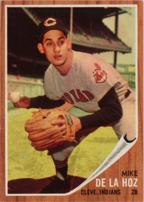 1962 Topps #123 Mike de la Hoz - 123b - Green Tint