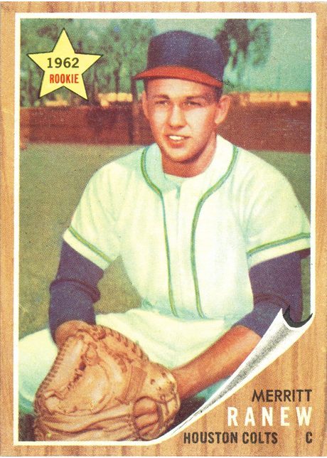 1962 Topps #156 Merritt Ranew - 156b - Green Tint