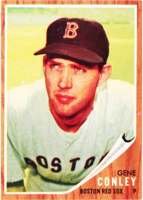 1962 Topps #187 Gene Conley - 187b - Green Tint