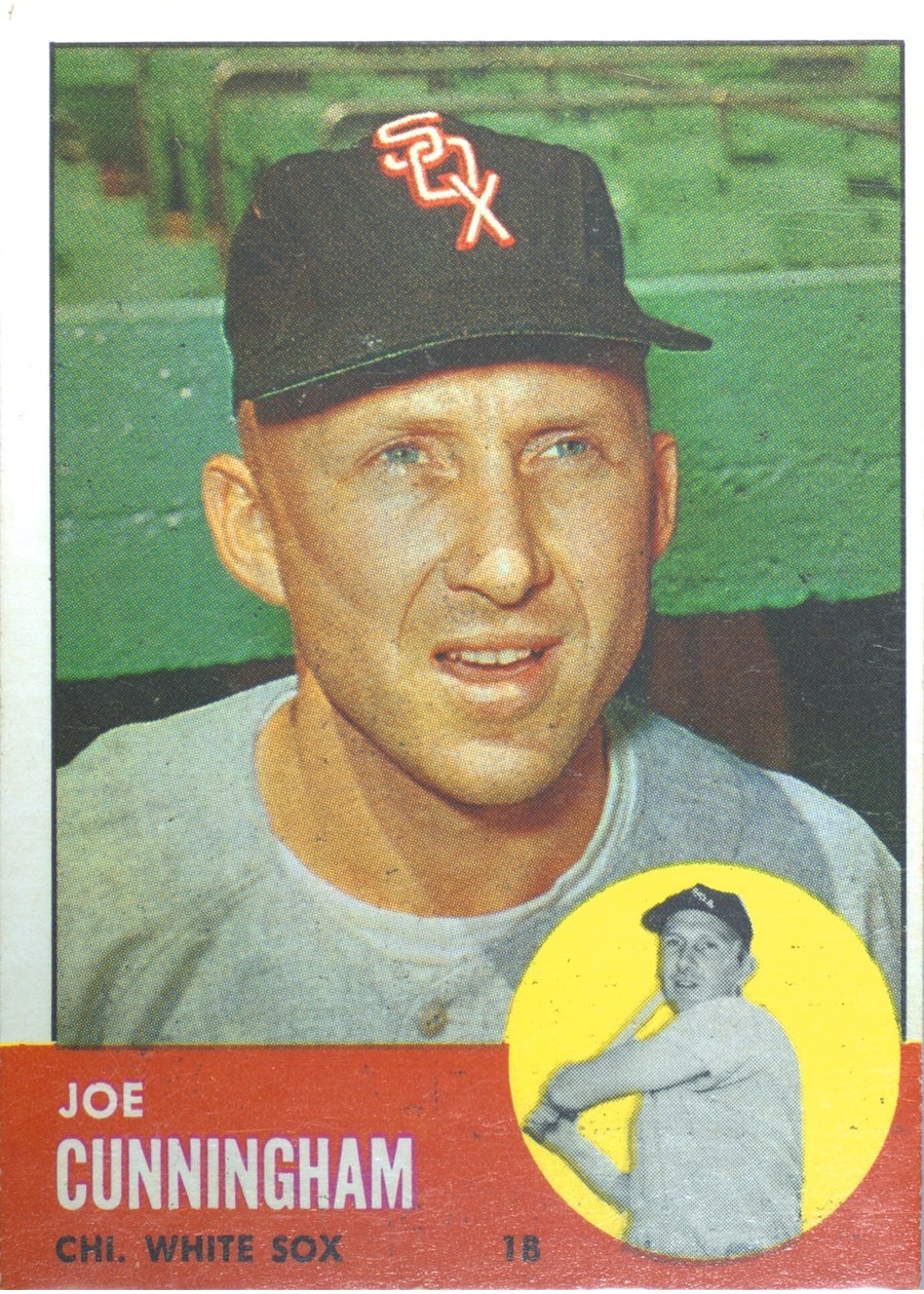 1963 Topps #100 Joe Cunningham, Chicago White Sox