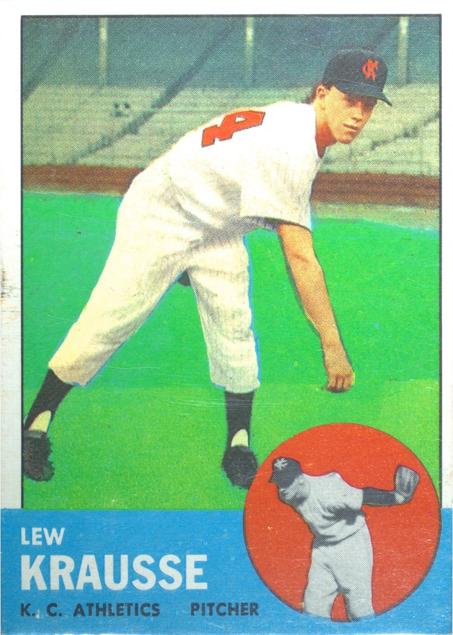 1963 Topps #104 Lew Krausse, Kansas City Athletics