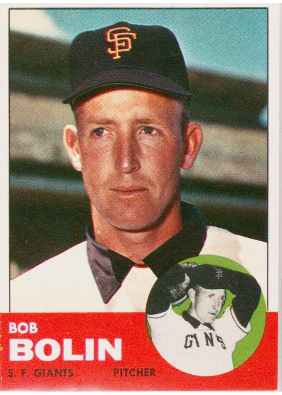 1963 Topps #106 Bob Bolin, San Francisco Giants