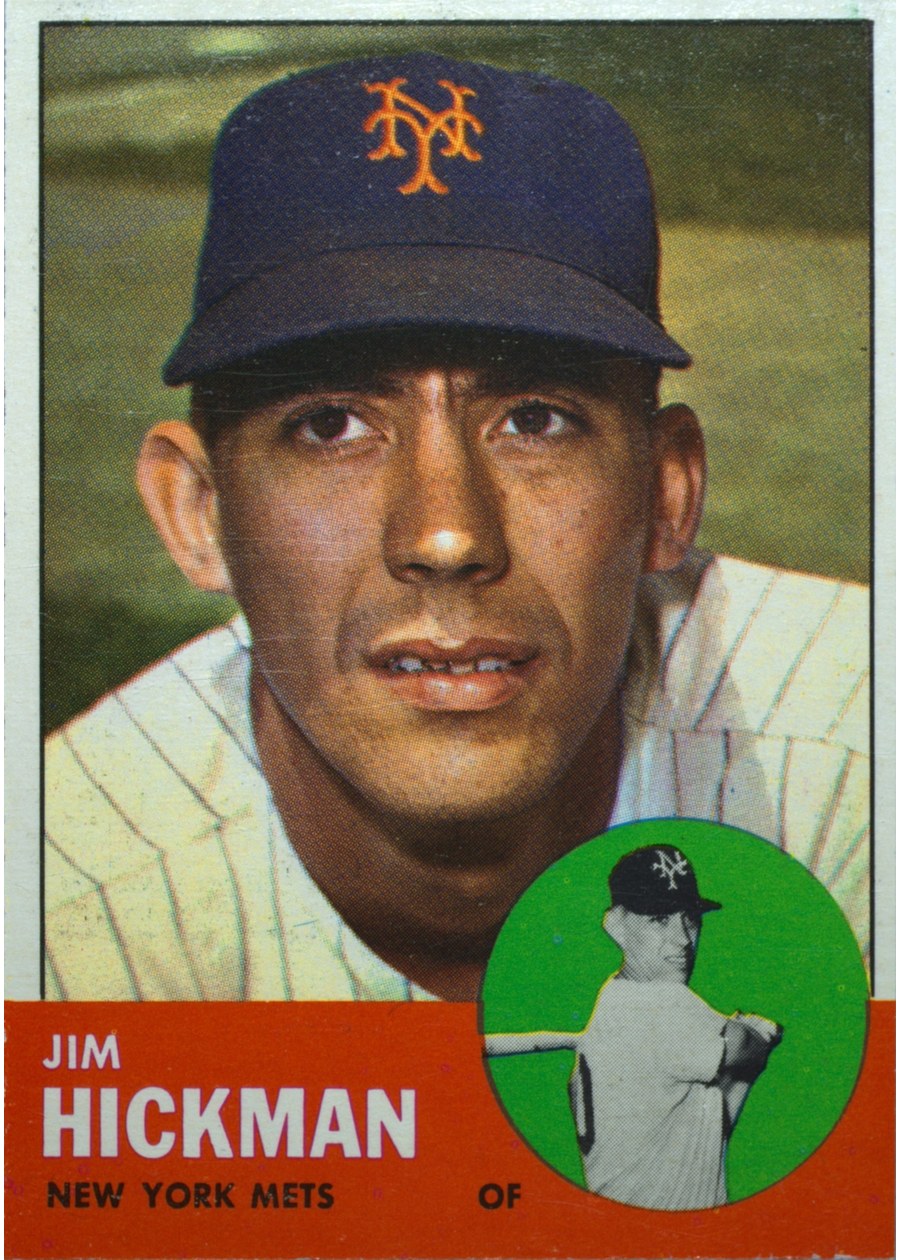 1963 Topps #107 Jim Hickman, New York Mets