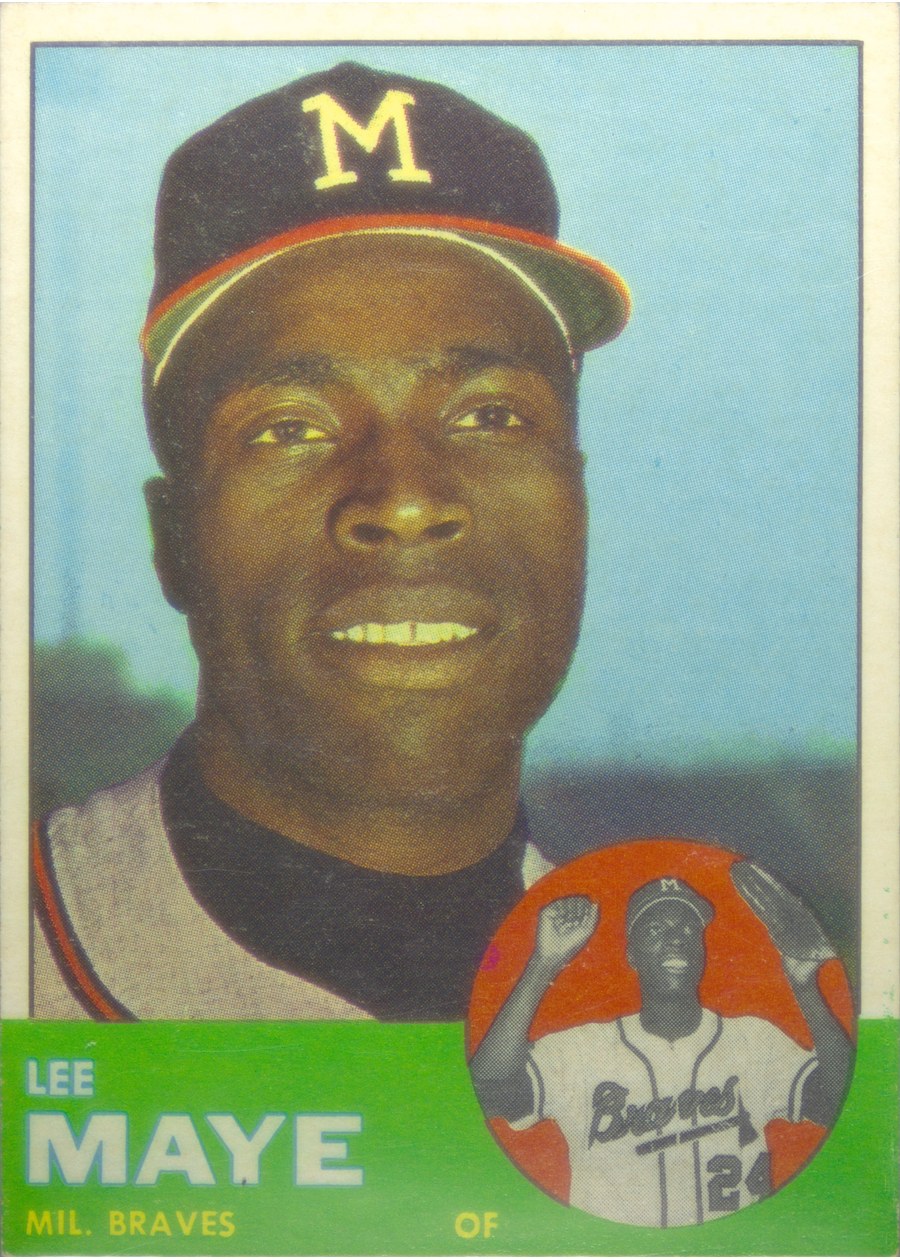 1963 Topps #109 Lee Maye, Milwaukee Braves