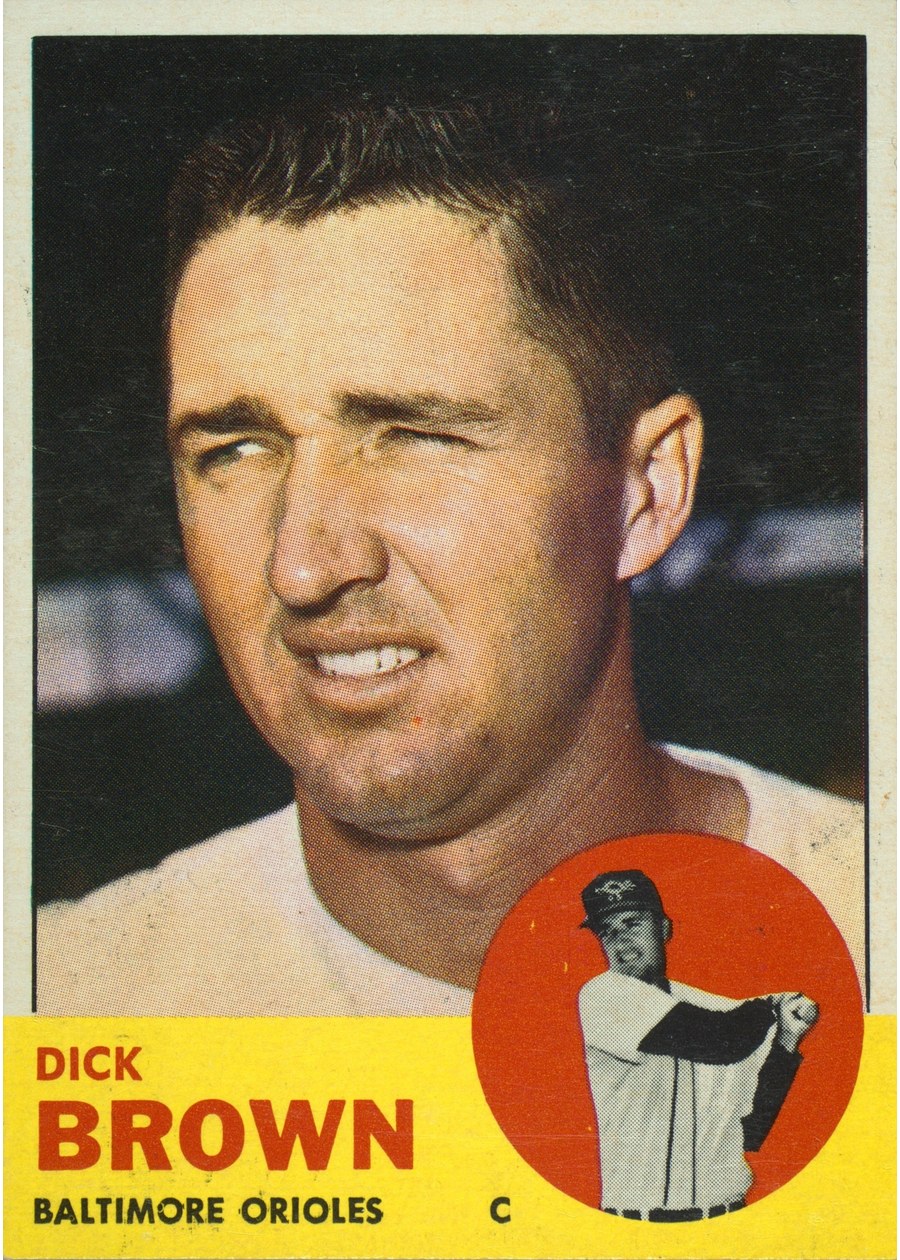 1963 Topps #112 Dick Brown, Baltimore Orioles