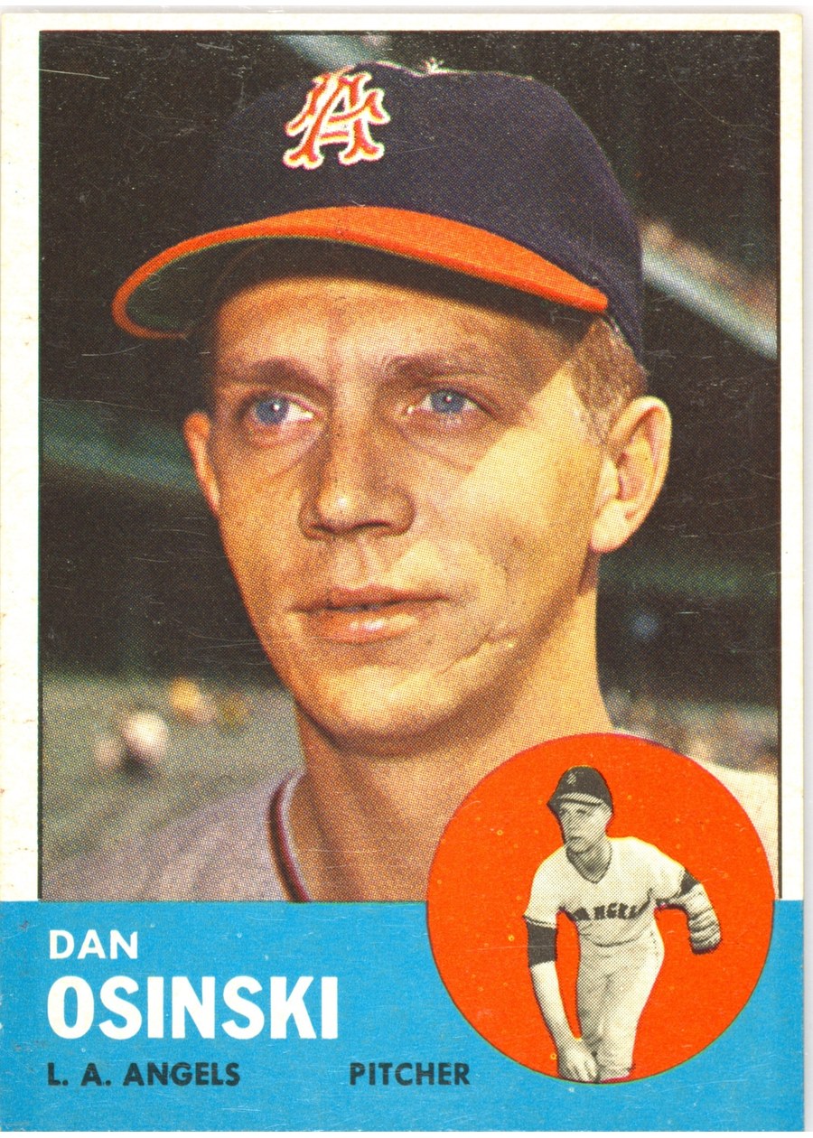 1963 Topps #114 Dan Osinski, Los Angeles Angels