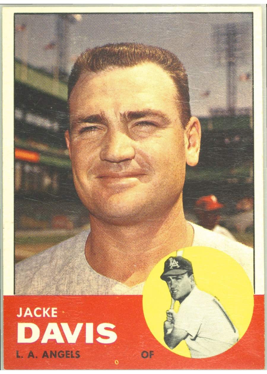 1963 Topps #117 Jacke Davis, Los Angeles Angels