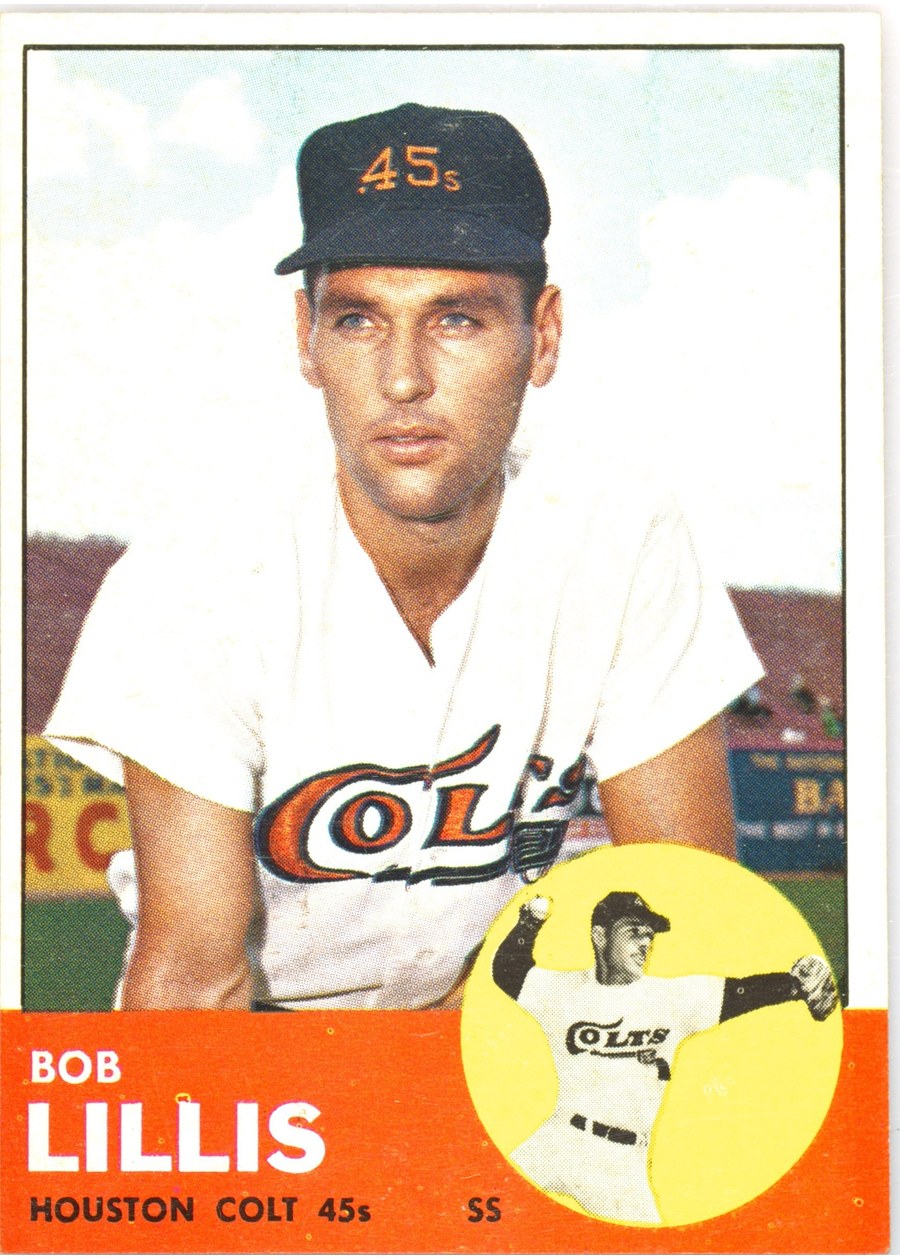 1963 Topps #119 Bob Lillis, Houston Colt .45's