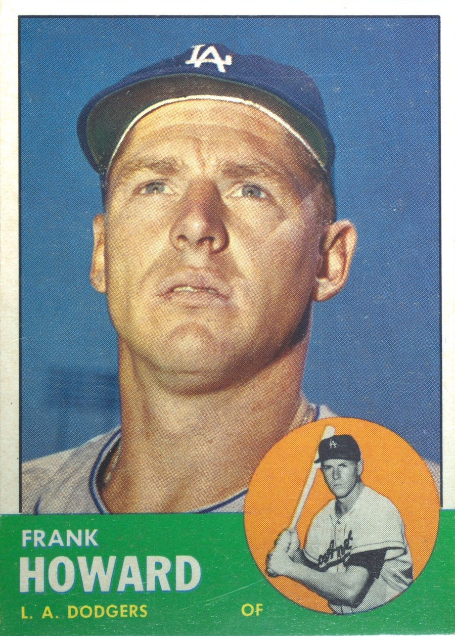 1963 Topps #123 Frank Howard, Los Angeles Dodgers