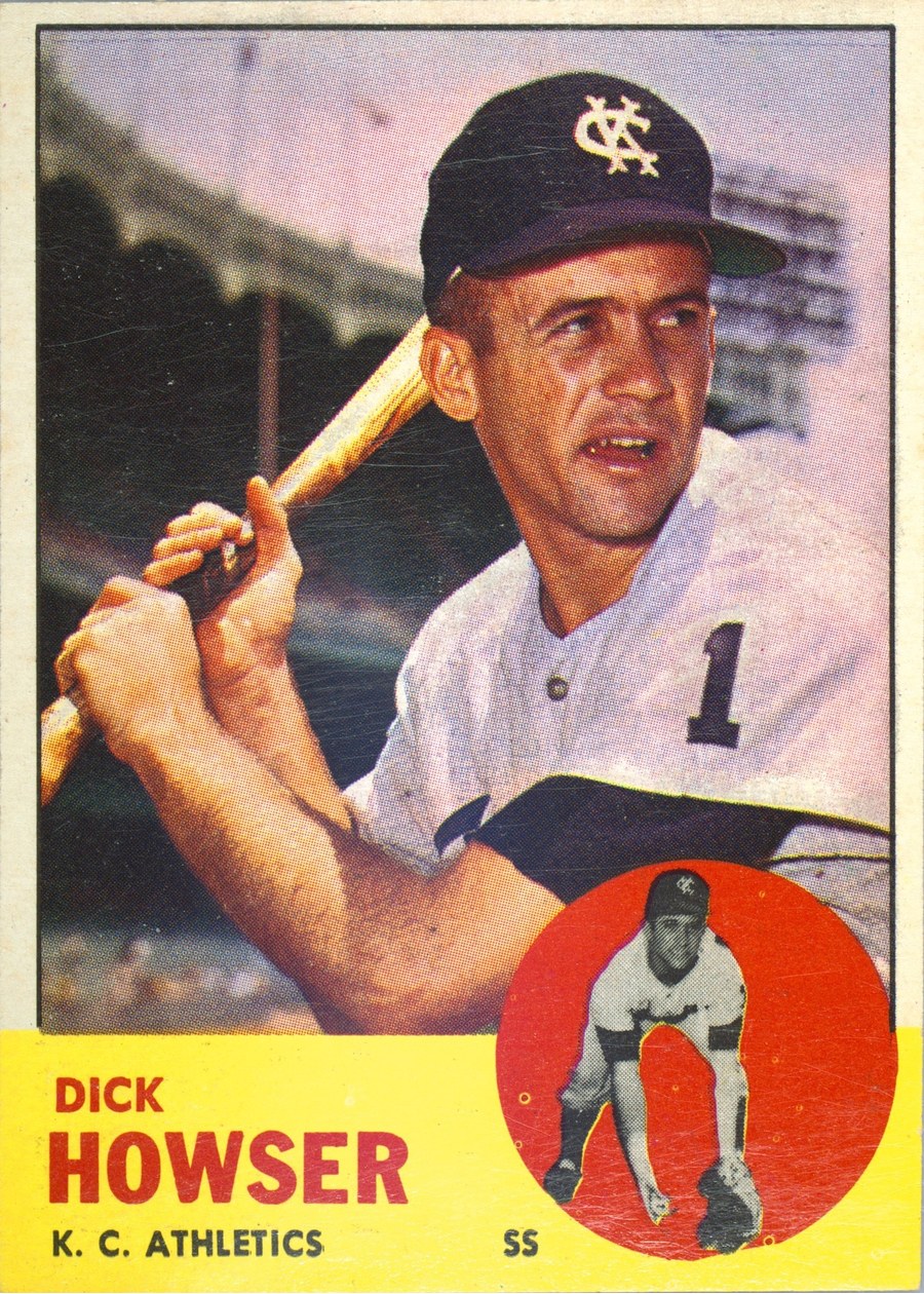 1963 Topps #124 Dick Howser, Kansas City Athletics