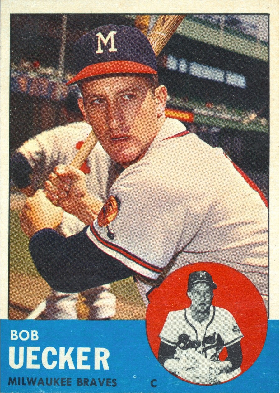 1963 Topps #126 Bob Uecker, Milwaukee Braves