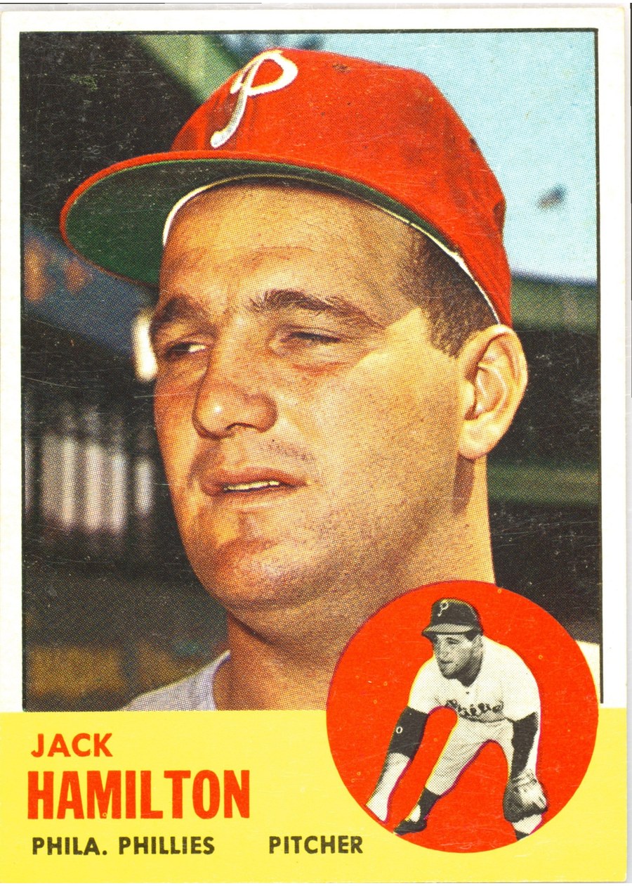 1963 Topps #132 Jack Hamilton, Philadelphia Phillies