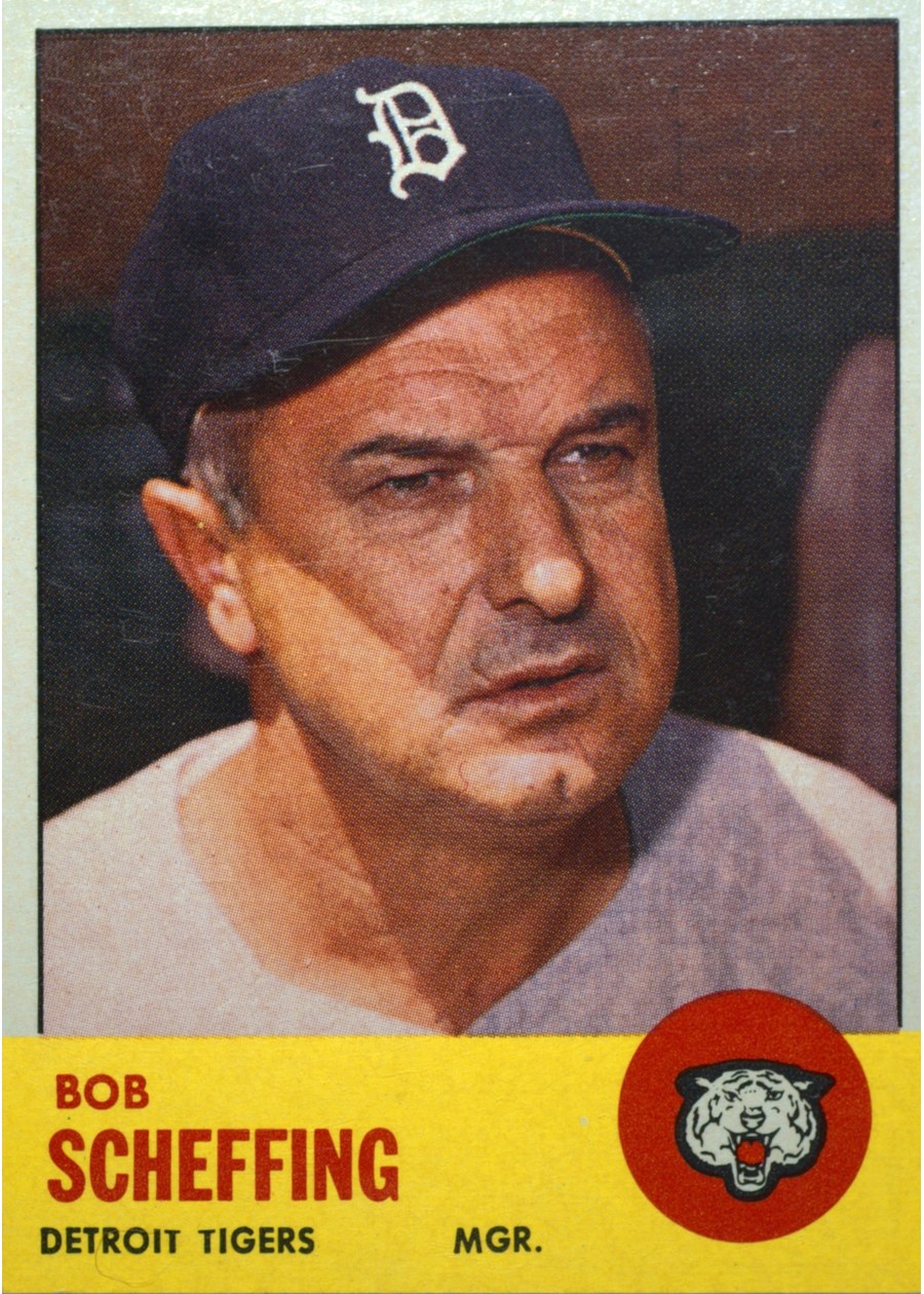 1963 Topps #134 Bob Scheffing, Detroit Tigers