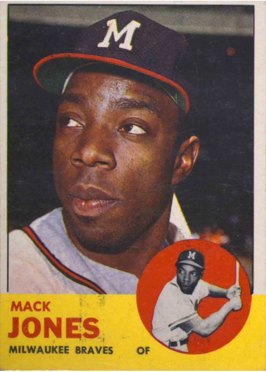1963 Topps #137 Mack Jones, Milwaukee Braves