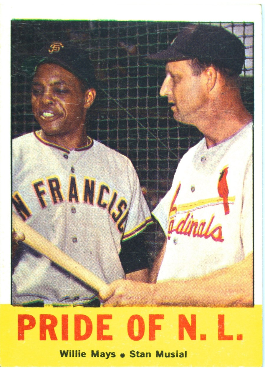 1963 Topps #138 Pride of the N.L., San Francisco Giants / St. Louis Cardinals