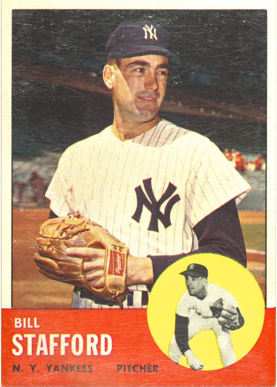 1963 Topps #155 Bill Stafford, New York Yankees