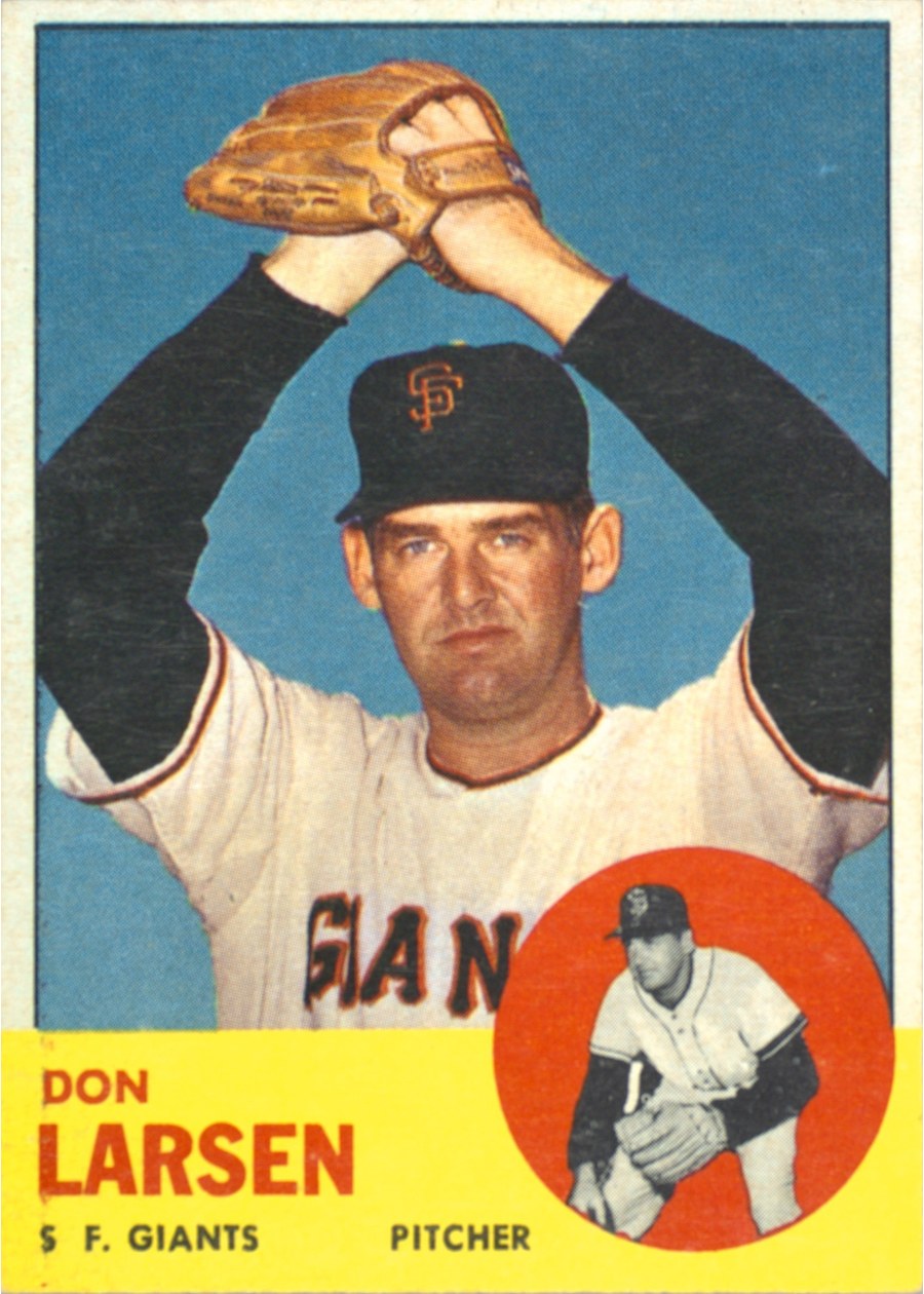1963 Topps #163 Don Larsen, San Francisco Giants