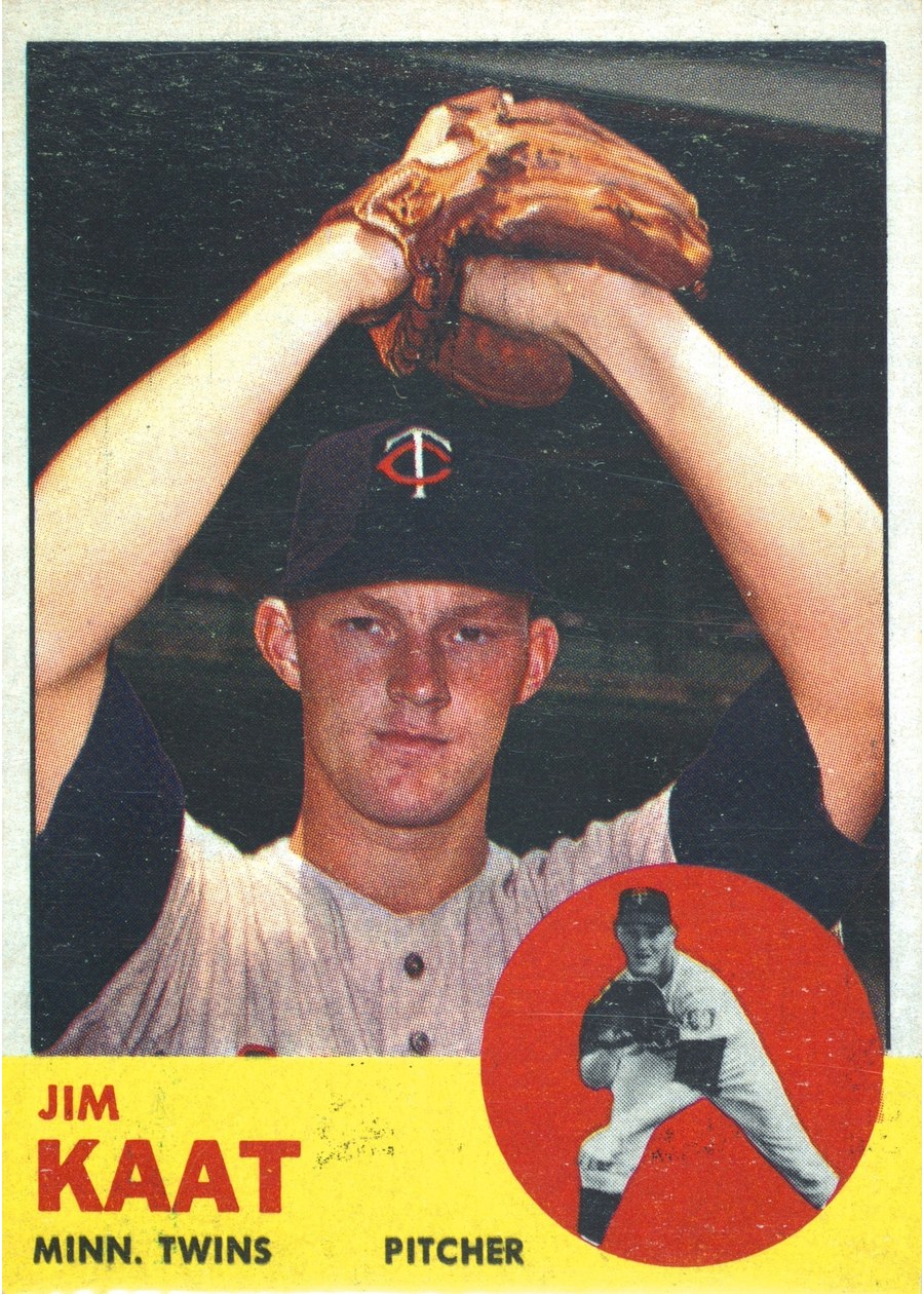1963 Topps #165 Jim Kaat, Minnesota Twins