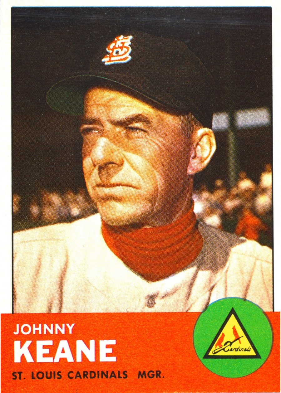 1963 Topps #166 Johnny Keane, St. Louis Cardinals