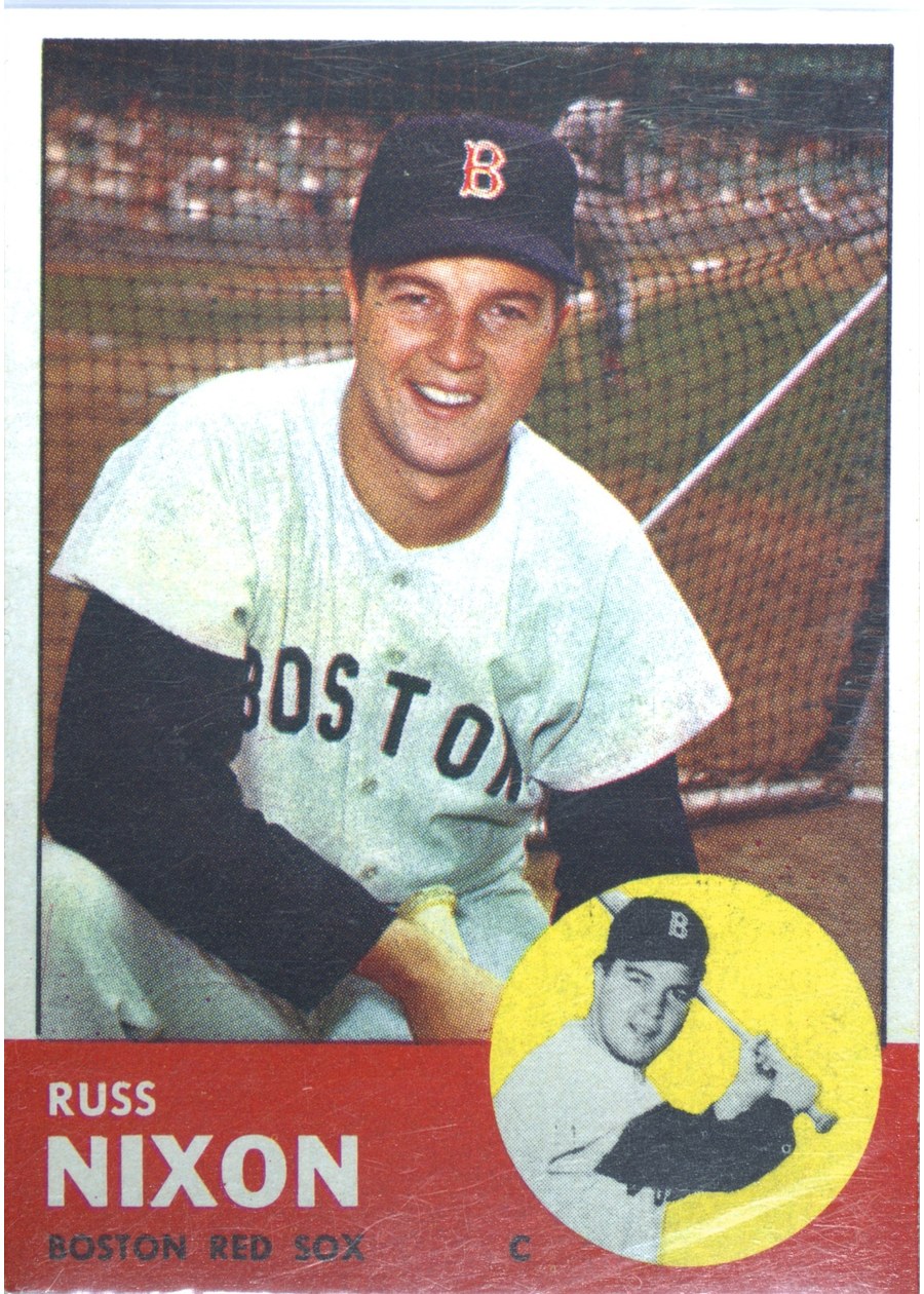 1963 Topps #168 Russ Nixon, Boston Red Sox
