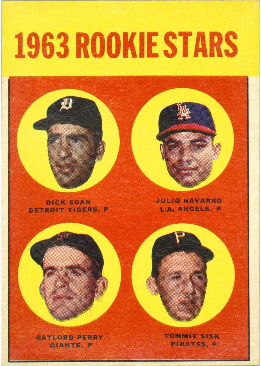 1963 Topps #169 1963 Rookie Stars, Detroit Tigers / Los Angeles Angels / San Francisco Giants / Pittsburgh Pirates