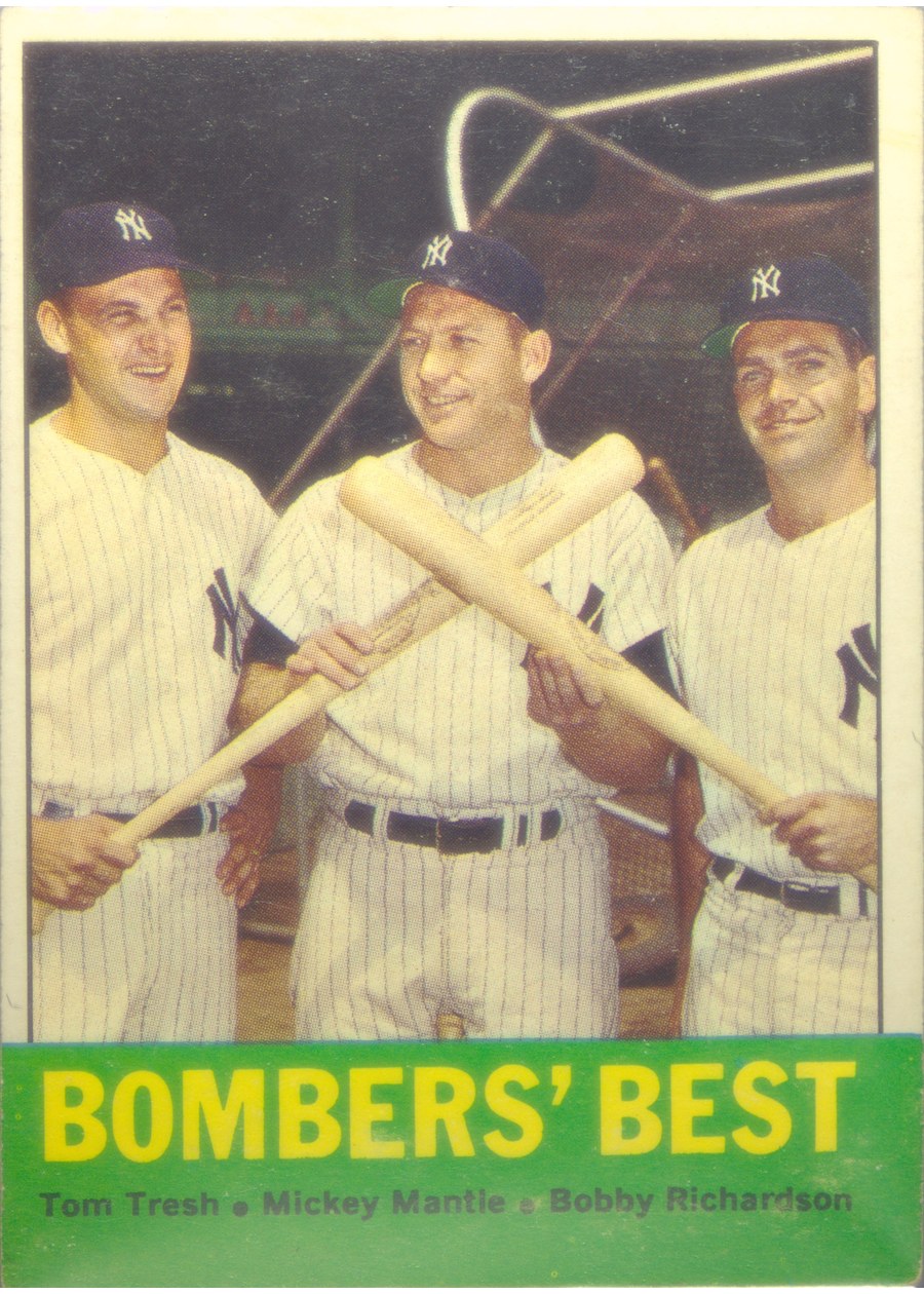 1963 Topps #173 Bomber's Best, New York Yankees