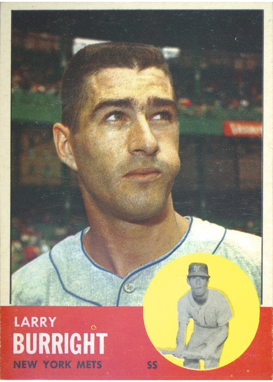 1963 Topps #174 Larry Burright, New York Mets