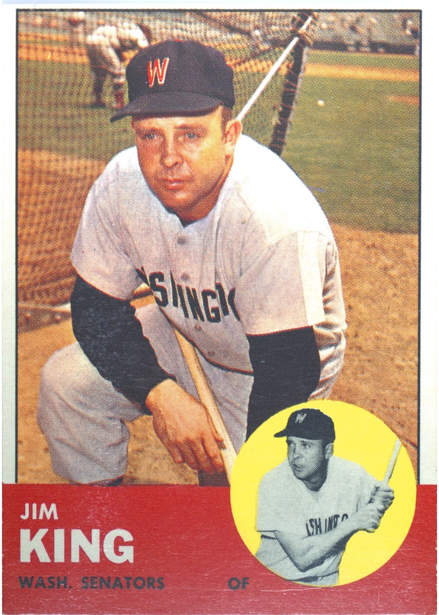 1963 Topps #176 Jim King, Washington Senators