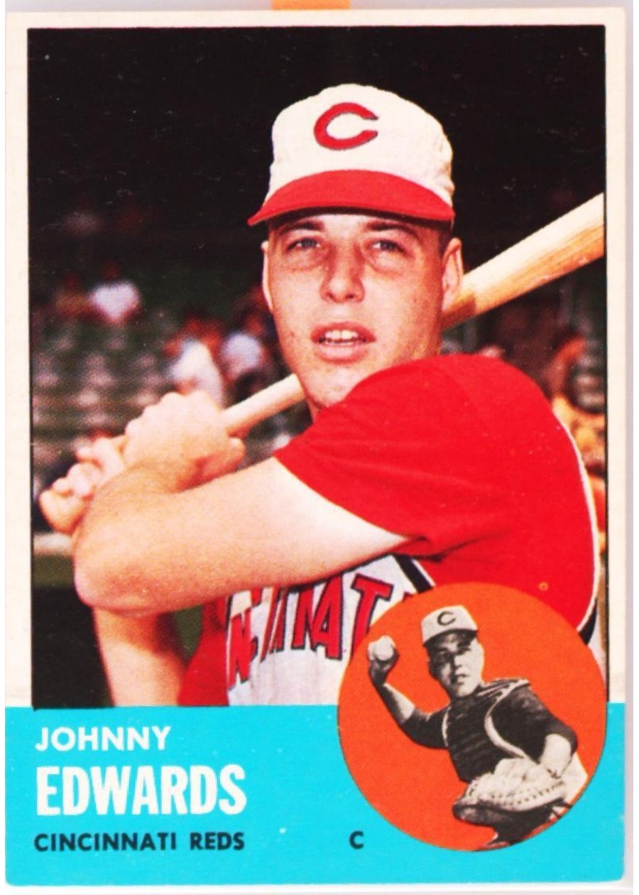 1963 Topps #178 Johnny Edwards, Cincinnati Reds