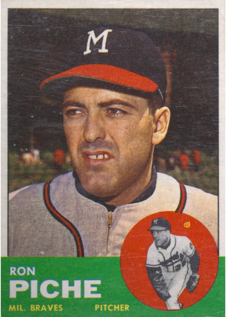 1963 Topps #179 Ron Piche, Milwaukee Braves