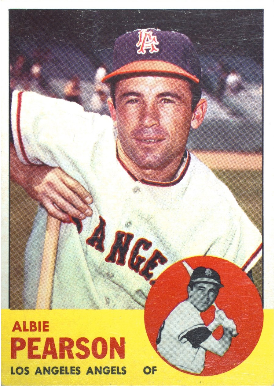 1963 Topps #182 Albie Pearson, Los Angeles Angels