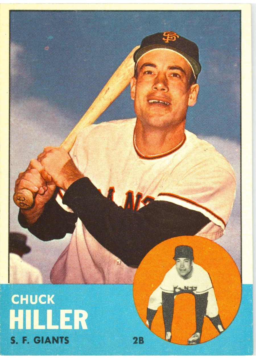 1963 Topps #185 Chuck Hiller, San Francisco Giants