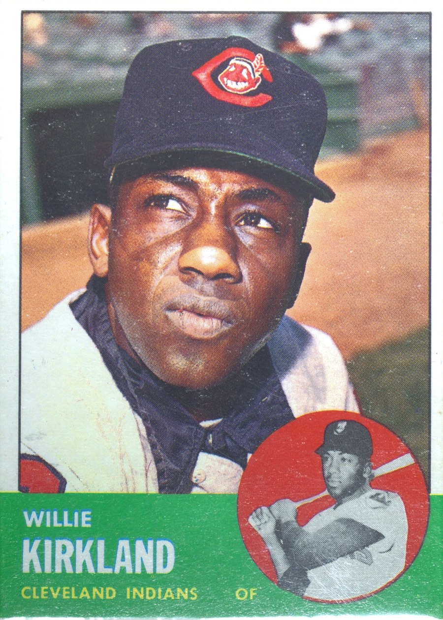 1963 Topps #187 Willie Kirkland, Cleveland Indians