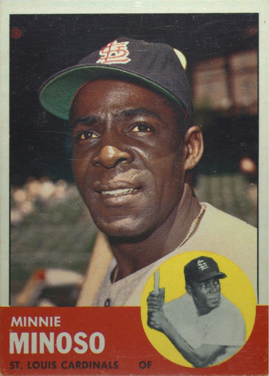 1963 Topps #190 Minnie Minoso, St. Louis Cardinals