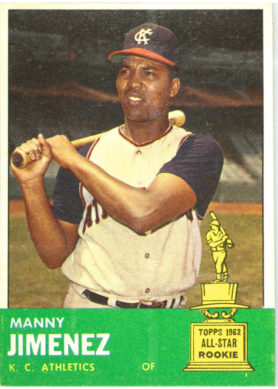 1963 Topps #195 Manny Jimenez, Kansas City Athletics