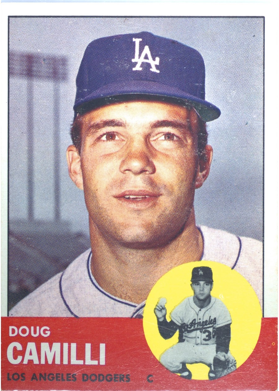 1963 Topps #196 Doug Camilli, Los Angeles Dodgers