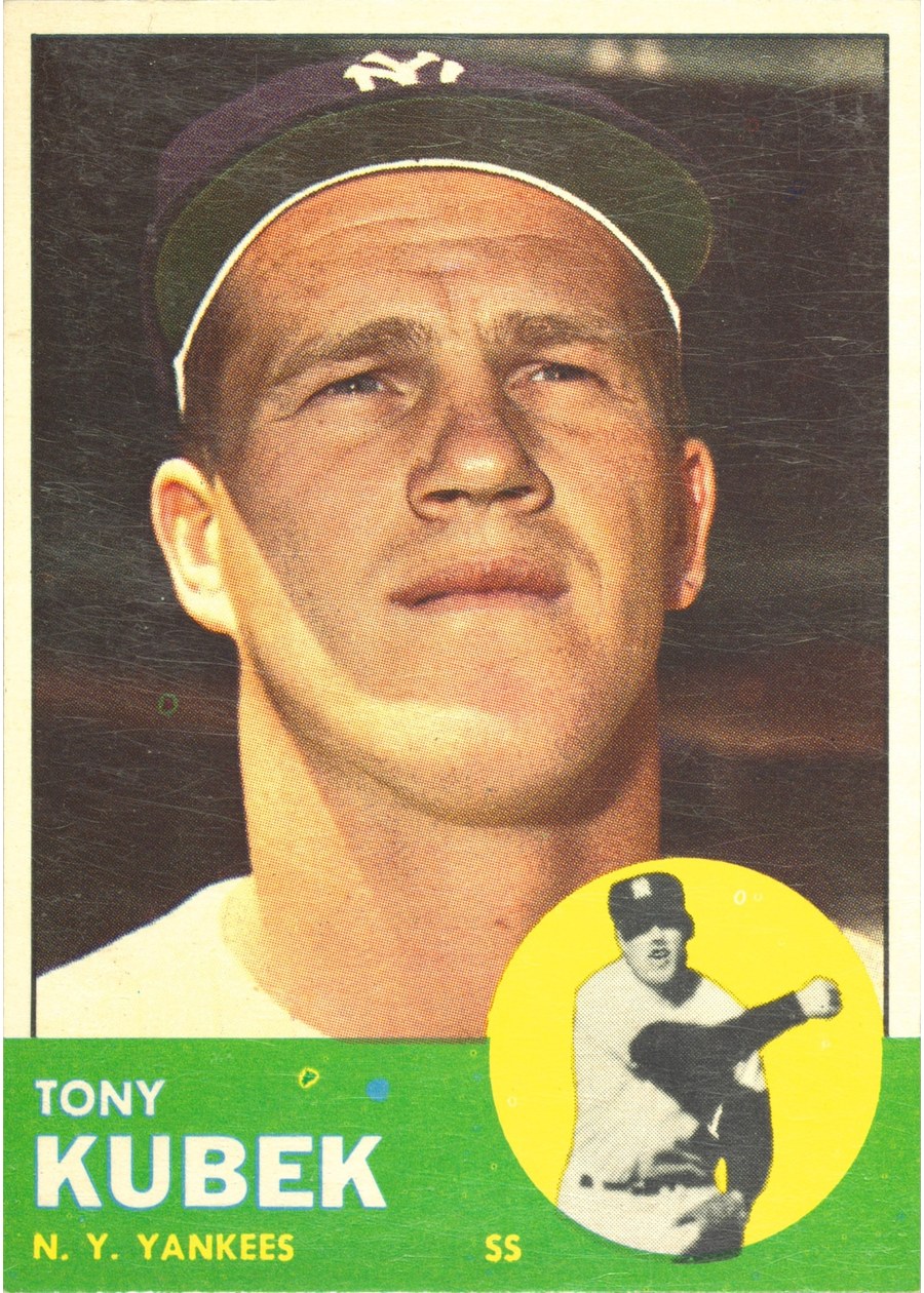 1963 Topps #20 Tony Kubek, New York Yankees