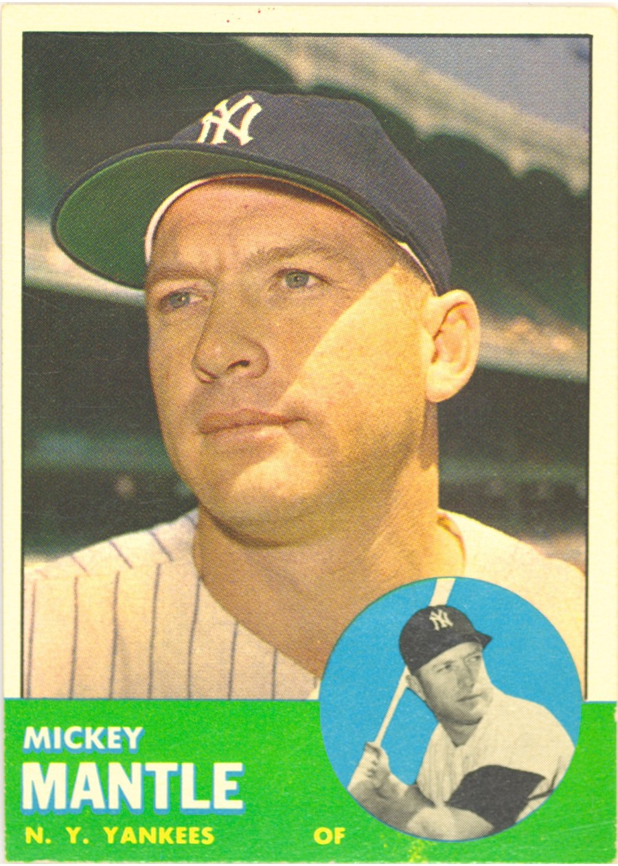 1963 Topps #200 Mickey Mantle, New York Yankees