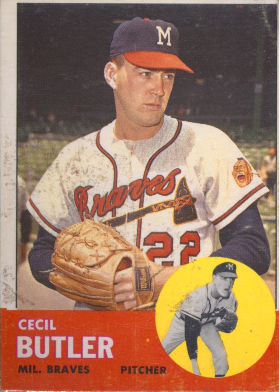 1963 Topps #201 Cecil Butler, Milwaukee Braves