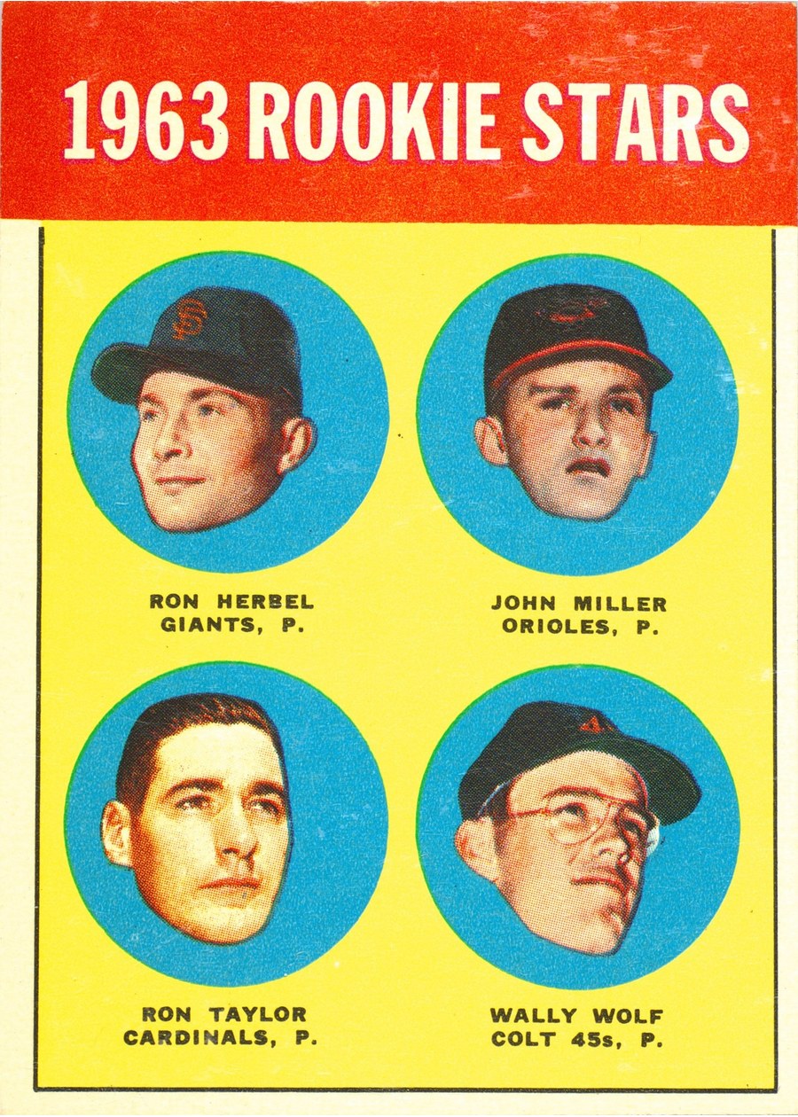 1963 Topps #208 1963 Rookie Stars, San Francisco Giants / Baltimore Orioles / St. Louis Cardinals / Houston Colt .45's
