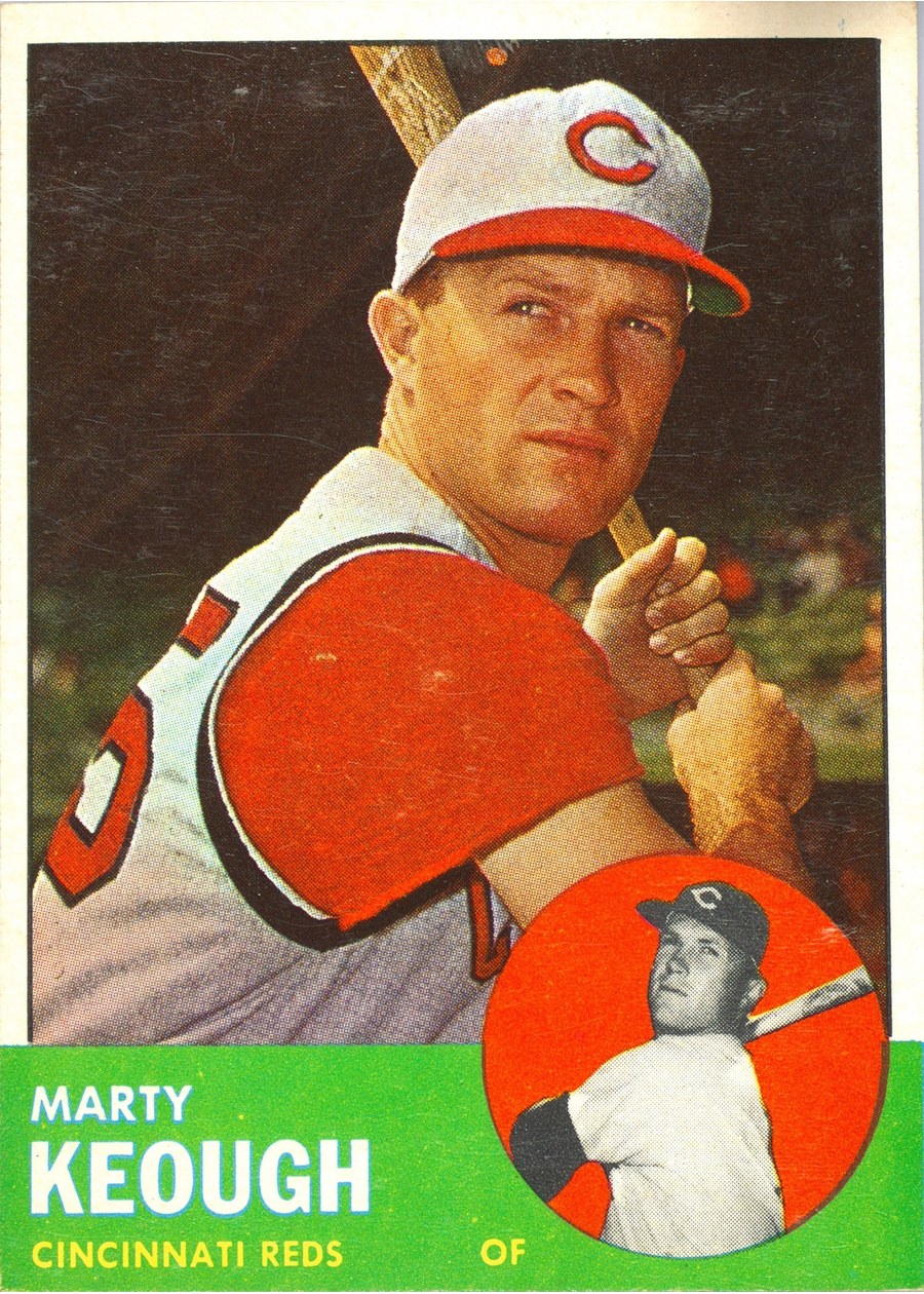 1963 Topps #21 Marty Keough, Cincinnati Reds