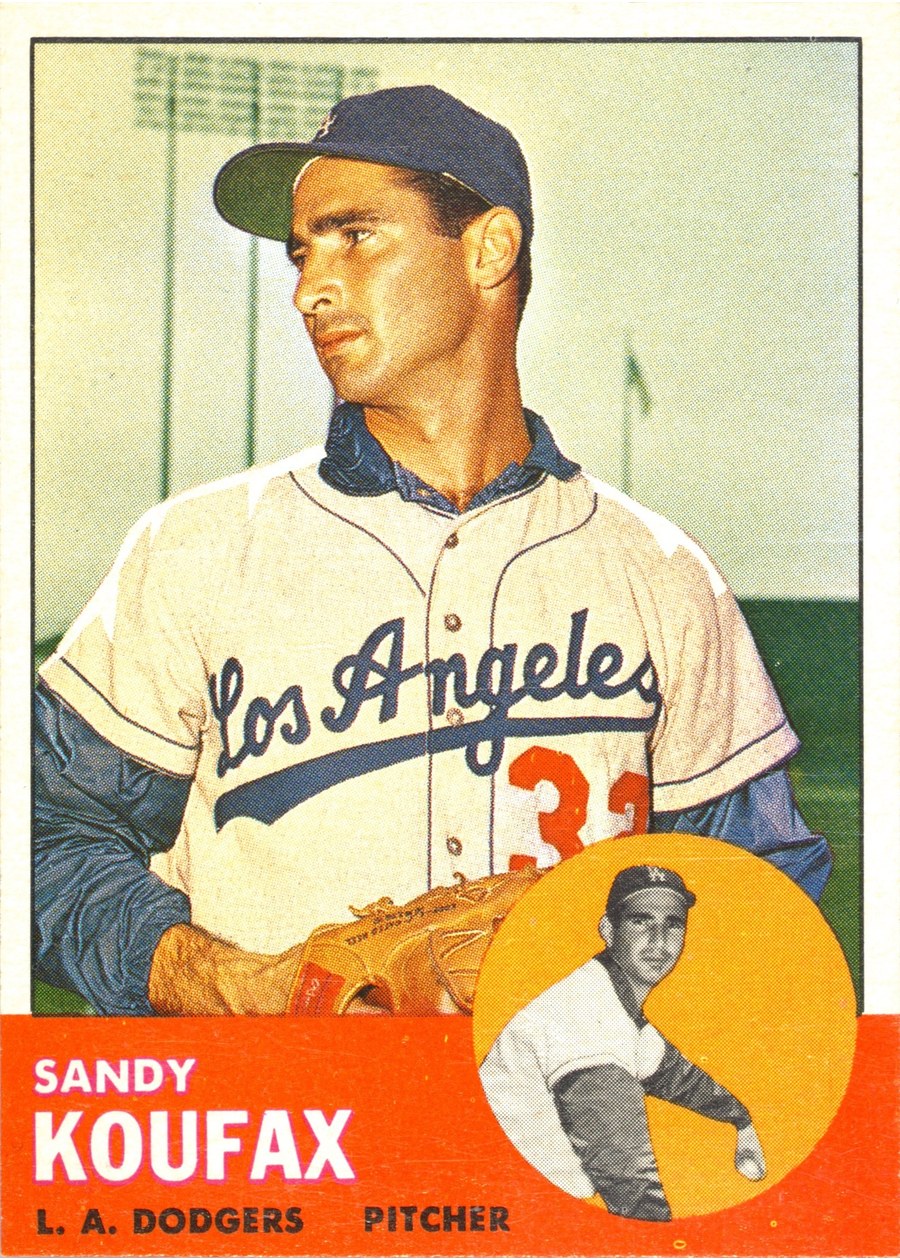 1963 Topps #210 Sandy Koufax, Los Angeles Dodgers