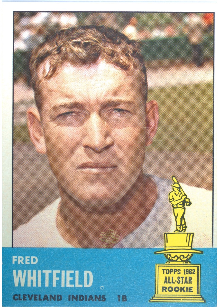 1963 Topps #211 Fred Whitfield, Cleveland Indians