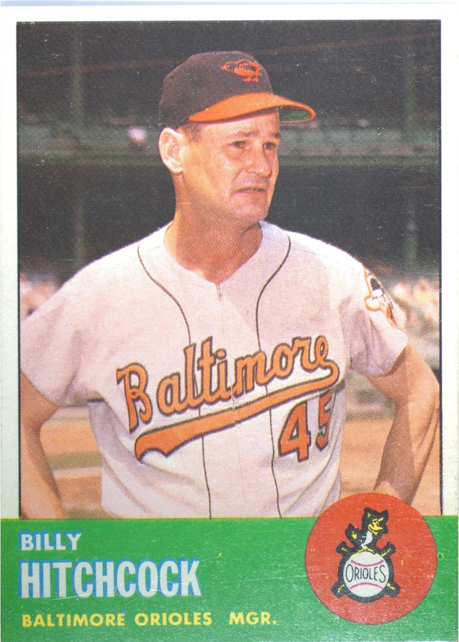 1963 Topps #213 Billy Hitchcock, Baltimore Orioles