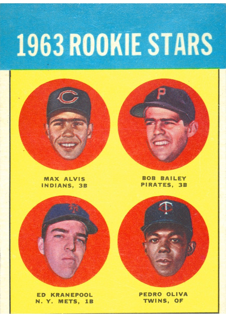 1963 Topps #228 1963 Rookie Stars, Cleveland Indians / Pittsburgh Pirates / New York Mets / Minnesota Twins
