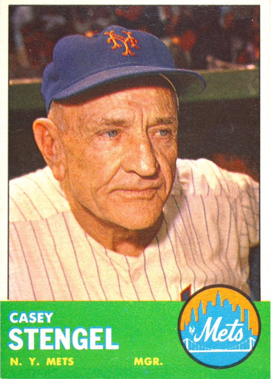 1963 Topps #233 Casey Stengel, New York Mets