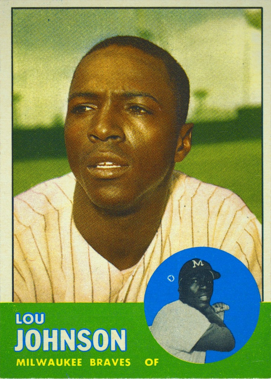 1963 Topps #238 Lou Johnson, Milwaukee Braves