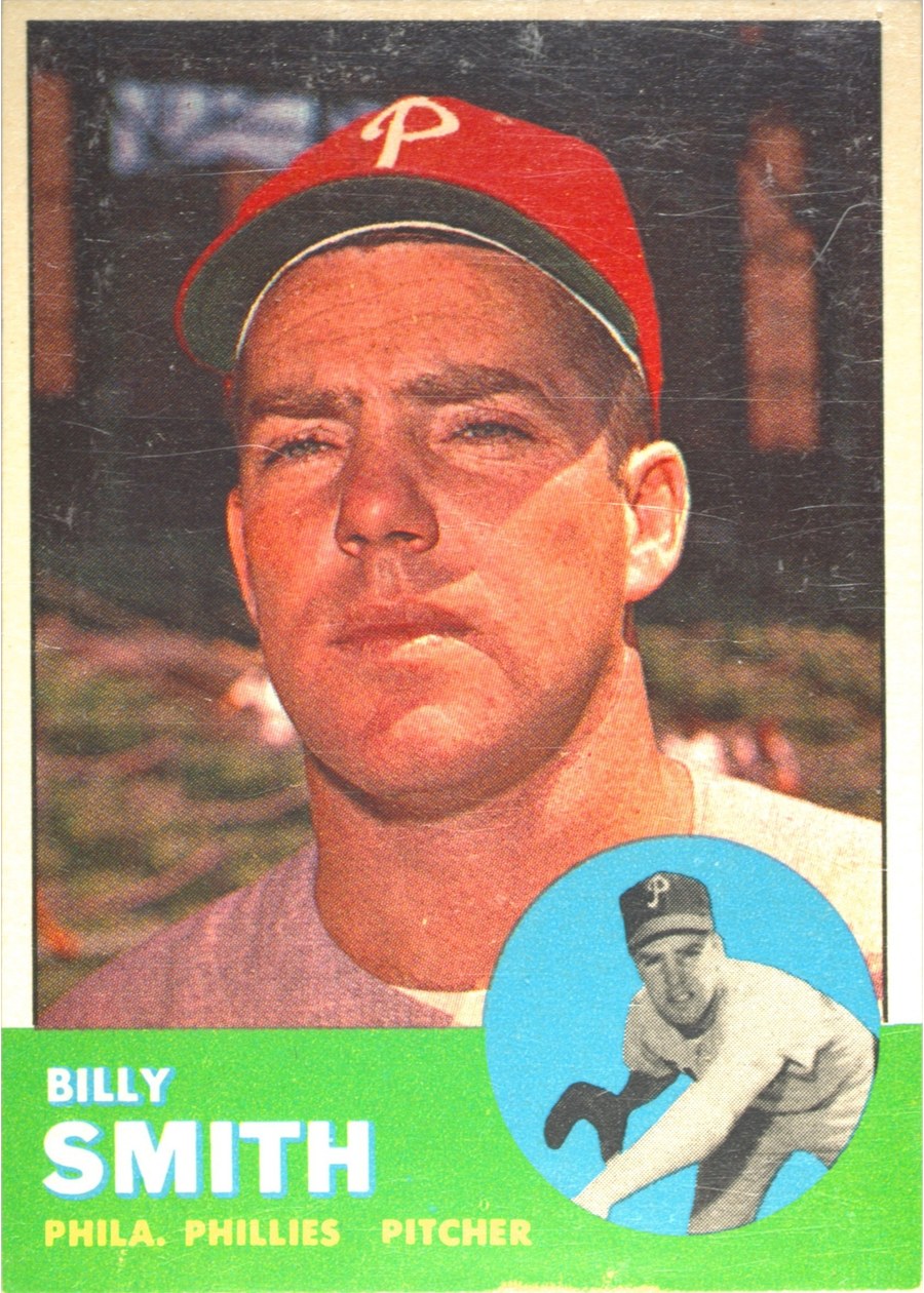 1963 Topps #241 Billy Smith, Philadelphia Phillies