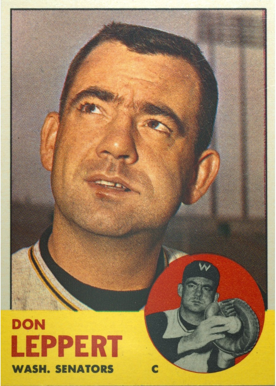 1963 Topps #243 Don Leppert, Washington Senators