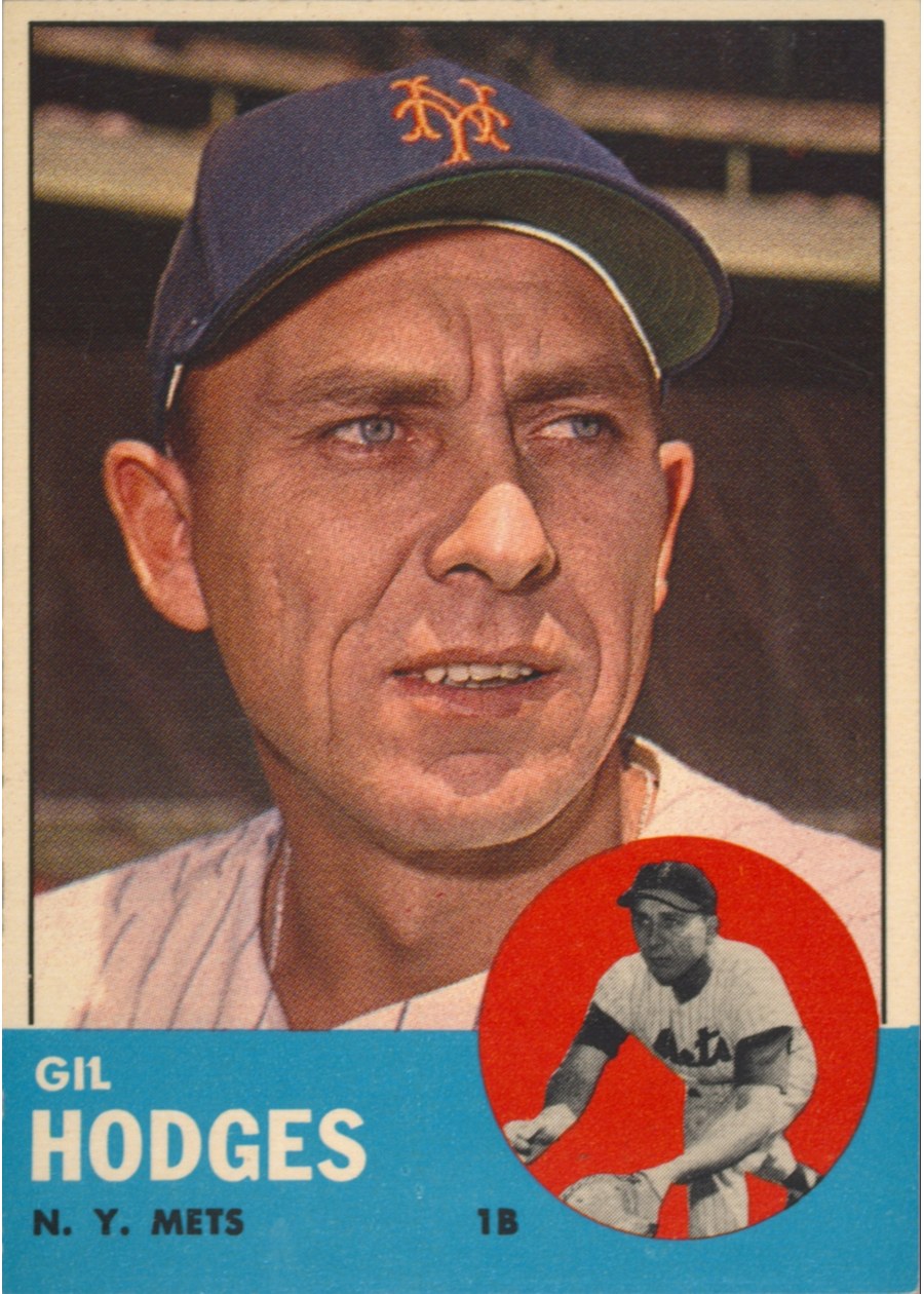 1963 Topps #245 Gil Hodges, New York Mets